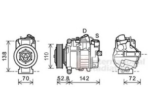 VAN WEZEL 0600K415 kompresorius, oro kondicionierius 
 Oro kondicionavimas -> Kompresorius/dalys
64526980044