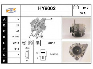 SNRA HY8002 kintamosios srovės generatorius
AQ2250K1, MD009053, MD034132