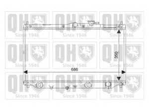 QUINTON HAZELL QER1130 radiatorius, variklio aušinimas 
 Aušinimo sistema -> Radiatorius/alyvos aušintuvas -> Radiatorius/dalys
19010-P45-G01, 19010-PT0-003, 19010-PT0-004