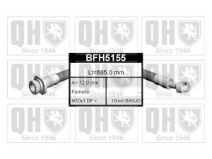 QUINTON HAZELL BFH5155 stabdžių žarnelė 
 Stabdžių sistema -> Stabdžių žarnelės
FBH 5155, 46411-ST3-E02, GBH 90280