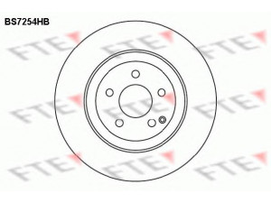 FTE BS7254HB stabdžių diskas 
 Dviratė transporto priemonės -> Stabdžių sistema -> Stabdžių diskai / priedai
204 421 29 12, 211 421 10 12, 211 421 13 12
