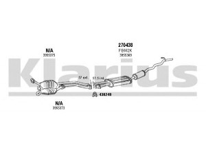 KLARIUS 361311E išmetimo sistema 
 Išmetimo sistema -> Išmetimo sistema, visa