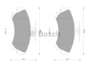 BOSCH 0 986 AB1 054 stabdžių trinkelių rinkinys, diskinis stabdys 
 Techninės priežiūros dalys -> Papildomas remontas