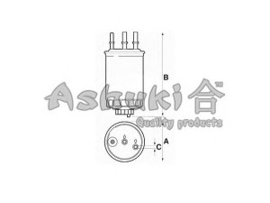ASHUKI SY003-05 kuro filtras 
 Techninės priežiūros dalys -> Papildomas remontas
22400-08020, 22470-08B00, 30-0S-001/ASHIKA