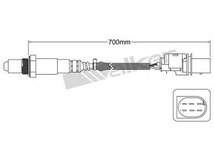 WALKER PRODUCTS 800-95015 lambda jutiklis 
 Variklis -> Variklio elektra
13 62 3 441 868, 13 62 7 794 634