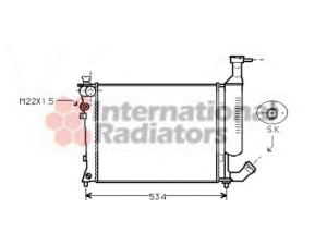 VAN WEZEL 09002167 radiatorius, variklio aušinimas 
 Aušinimo sistema -> Radiatorius/alyvos aušintuvas -> Radiatorius/dalys
0000133052, 133052