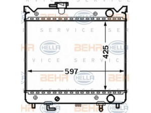 HELLA 8MK 376 773-001 radiatorius, variklio aušinimas 
 Aušinimo sistema -> Radiatorius/alyvos aušintuvas -> Radiatorius/dalys
17700-52D10