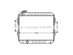 AVA QUALITY COOLING VWA2088 radiatorius, variklio aušinimas 
 Aušinimo sistema -> Radiatorius/alyvos aušintuvas -> Radiatorius/dalys
1640054610, J1640054610