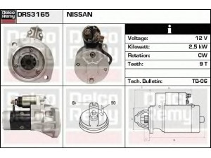 DELCO REMY DRS3165 starteris 
 Elektros įranga -> Starterio sistema -> Starteris
23300-02N00, 23300-10T02, 23300-3T700