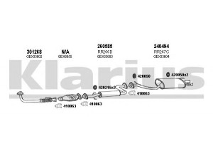 KLARIUS 120128E išmetimo sistema 
 Išmetimo sistema -> Išmetimo sistema, visa