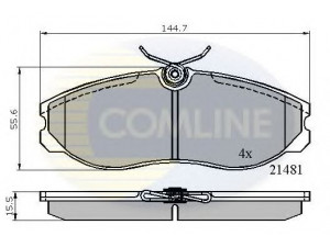 COMLINE CBP0447 stabdžių trinkelių rinkinys, diskinis stabdys 
 Techninės priežiūros dalys -> Papildomas remontas
1203933, 1954460, 1956495, 1957042