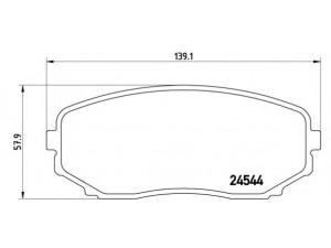 BREMBO P 49 040 stabdžių trinkelių rinkinys, diskinis stabdys 
 Techninės priežiūros dalys -> Papildomas remontas
7T432001AA, 7T4Z2001A, 7T4Z2V001AA