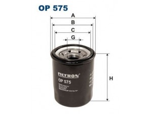FILTRON OP575 alyvos filtras 
 Techninės priežiūros dalys -> Techninės priežiūros intervalai
OK187, 1109AE, 1109CG, 1535505