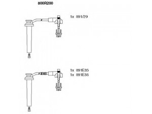 BREMI 800R200 uždegimo laido komplektas 
 Kibirkšties / kaitinamasis uždegimas -> Uždegimo laidai/jungtys
3915090, 4046768, 4434842
