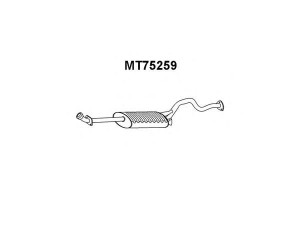 VENEPORTE MT75259 galinis duslintuvas 
 Išmetimo sistema -> Duslintuvas
MB160317, MB651689, MB651697, MR160317