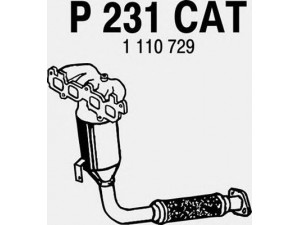 FENNO P231CAT katalizatoriaus keitiklis 
 Išmetimo sistema -> Katalizatoriaus keitiklis
BM91213H, 1110729, 1110730