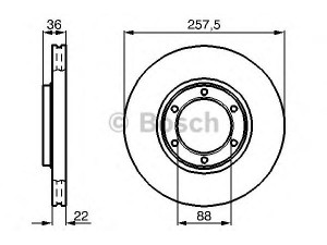 BOSCH 0 986 478 596 stabdžių diskas 
 Dviratė transporto priemonės -> Stabdžių sistema -> Stabdžių diskai / priedai
8-94172-376-1, 5 69 801, 94172376