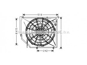 AVA QUALITY COOLING BW7502 ventiliatorius, radiatoriaus 
 Aušinimo sistema -> Oro aušinimas
17117510085, 17117510617, 17117525508