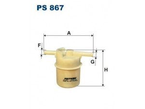 FILTRON PS867 kuro filtras 
 Degalų tiekimo sistema -> Kuro filtras/korpusas
16900SA5003, 16900SA5004, 16900SADJ02