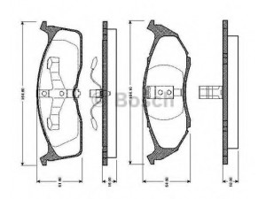 BOSCH 0 986 TB2 302 stabdžių trinkelių rinkinys, diskinis stabdys 
 Techninės priežiūros dalys -> Papildomas remontas
04882 107, 05014 527AA, 05018 595AA