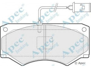 APEC braking PAD932 stabdžių trinkelių rinkinys, diskinis stabdys 
 Techninės priežiūros dalys -> Papildomas remontas
1906040, 1906430