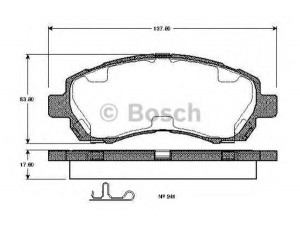 BOSCH 0 986 TB2 320 stabdžių trinkelių rinkinys, diskinis stabdys 
 Techninės priežiūros dalys -> Papildomas remontas
AY040 FJ007, 26296 AA121, 26296 AC000