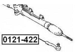 ASVA 0121-422 skersinės vairo trauklės galas 
 Vairavimas -> Vairo mechanizmo sujungimai
45047-29105