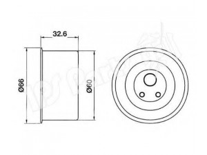 IPS Parts ITB-6507 įtempiklis, paskirstymo diržas 
 Diržinė pavara -> Paskirstymo diržas/komplektas -> Dirželio įtempiklis (įtempimo blokas)
MD129355, 24410-32553, 24450-33010