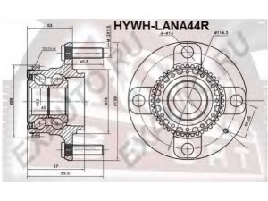 ASVA HYWH-LANA44R rato stebulė 
 Ašies montavimas/vairavimo mechanizmas/ratai -> Rato stebulė/montavimas -> Rato stebulė
52710-2D115, 52710-2D315
