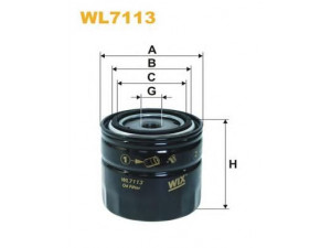 WIX FILTERS WL7113 alyvos filtras 
 Techninės priežiūros dalys -> Techninės priežiūros intervalai
OK12, 116090603000, 3549957, 1560125010