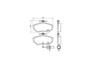 BREMBO P 85 044 stabdžių trinkelių rinkinys, diskinis stabdys 
 Techninės priežiūros dalys -> Papildomas remontas
8E0615115B, 8E0698151B, 8E0698151M