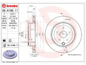 BREMBO 09.A198.11 stabdžių diskas 
 Dviratė transporto priemonės -> Stabdžių sistema -> Stabdžių diskai / priedai
26700FG010