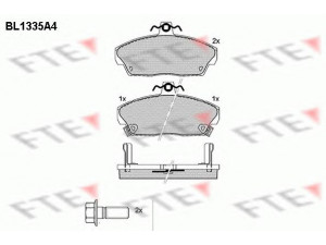 FTE BL1335A4 stabdžių trinkelių rinkinys, diskinis stabdys 
 Techninės priežiūros dalys -> Papildomas remontas
45022-S6D-E01, 45022-S6D-E51, 45022-S74-E10