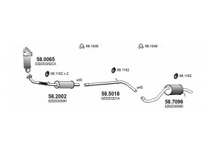 ASSO ART3774 išmetimo sistema 
 Išmetimo sistema -> Išmetimo sistema, visa