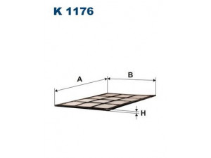 FILTRON K1176 filtras, salono oras 
 Techninės priežiūros dalys -> Techninės priežiūros intervalai
7079682