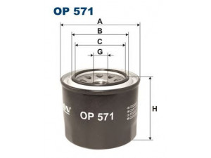 FILTRON OP571 alyvos filtras 
 Techninės priežiūros dalys -> Techninės priežiūros intervalai
OK106, 5007222, 5010965, 15400689003