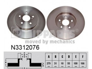 NIPPARTS N3312076 stabdžių diskas 
 Dviratė transporto priemonės -> Stabdžių sistema -> Stabdžių diskai / priedai
42431-52160
