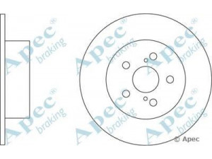 APEC braking DSK2287 stabdžių diskas 
 Stabdžių sistema -> Diskinis stabdys -> Stabdžių diskas
4243105040