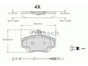 BOSCH F 03A 150 016 stabdžių trinkelių rinkinys, diskinis stabdys 
 Techninės priežiūros dalys -> Papildomas remontas
4250 41, 4250 70, 4250 41, 4250 70