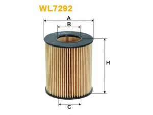 WIX FILTERS WL7292 alyvos filtras 
 Techninės priežiūros dalys -> Techninės priežiūros intervalai
1124160, 1152049, 1213177, 1343102