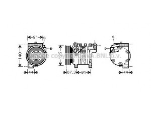 PRASCO DNK273 kompresorius, oro kondicionierius 
 Oro kondicionavimas -> Kompresorius/dalys
9260067B03, 9260067B05, 9260067B07