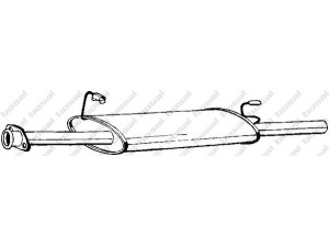 BOSAL 282-389 vidurinis duslintuvas 
 Išmetimo sistema -> Duslintuvas
6646728, 6808683