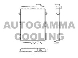 AUTOGAMMA 100038 radiatorius, variklio aušinimas 
 Aušinimo sistema -> Radiatorius/alyvos aušintuvas -> Radiatorius/dalys
321121253A, 321121253C, 321121253A