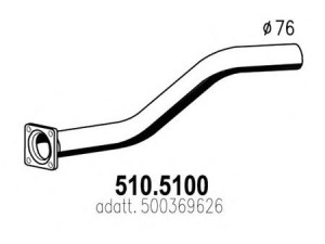 ASSO 510.5100 išleidimo kolektorius 
 Išmetimo sistema -> Išmetimo vamzdžiai
500369626