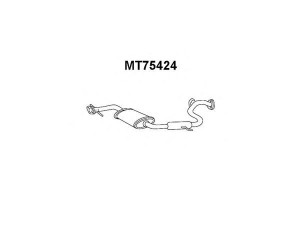 VENEPORTE MT75424 priekinis duslintuvas 
 Išmetimo sistema -> Duslintuvas
MB687772