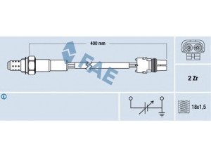 FAE 77104 lambda jutiklis 
 Išmetimo sistema -> Lambda jutiklis
77 00 860 246