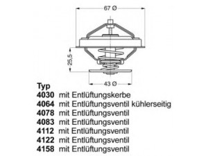 WAHLER 4083.83D50 termostatas, aušinimo skystis 
 Aušinimo sistema -> Termostatas/tarpiklis -> Thermostat
001 203 69 75, 002 203 04 75, 002 203 53 75