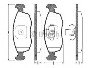 BOSCH 0 986 TB2 539 stabdžių trinkelių rinkinys, diskinis stabdys 
 Techninės priežiūros dalys -> Papildomas remontas
71738151, 71738152, 77362177, 77362178