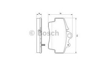 BOSCH 0 986 424 615 stabdžių trinkelių rinkinys, diskinis stabdys
996 351 930 14, 996 351 930 15