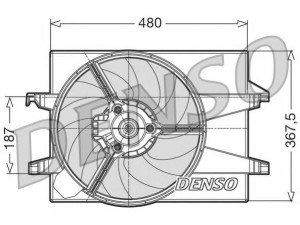 NPS DER10002 ventiliatorius, radiatoriaus 
 Aušinimo sistema -> Oro aušinimas
1141509